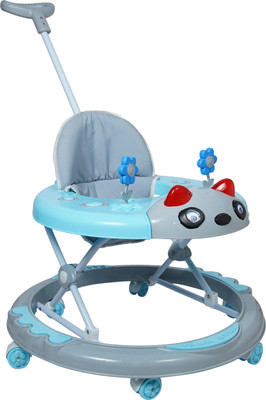 Dash Star Musical Activity Walker With Parent Rod(Blue)