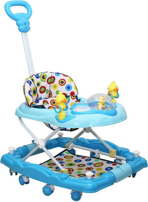 MeeMee Musical Activity Walker With Parent Rod(Blue)