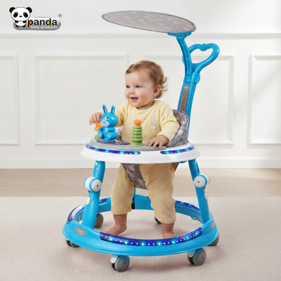 PANDA BABY PRODUCTS Musical Activity Walker With Parent Rod(Blue)