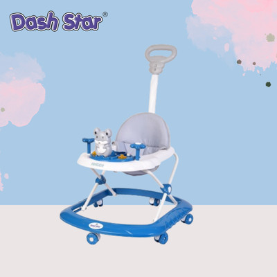 Dash Star Musical Activity Walker With Parent Rod(Blue)
