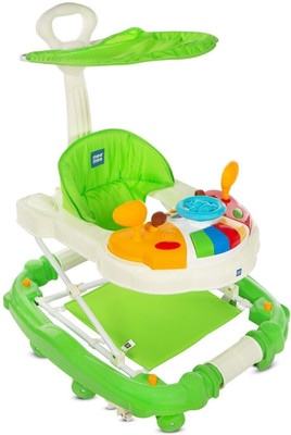 MeeMee Musical Activity Walker With Parent Rod(Green)