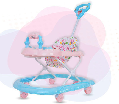 JoyRide Musical 2-in-1 Walker With Parent Rod(Multicolor)