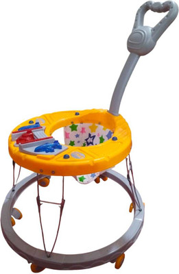 maaluv Musical 3-in-1 Walker With Parent Rod(Yellow)