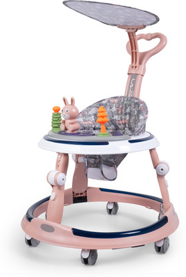 JoyRide Musical 3-in-1 Walker With Parent Rod(Brown)