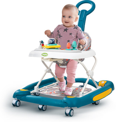 baybee Musical Activity Walker With Parent Rod(Blue)