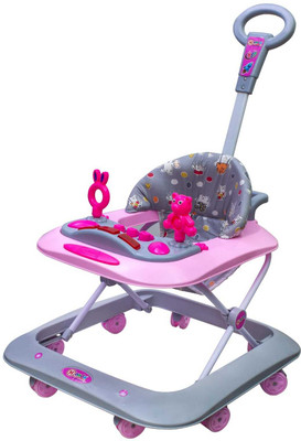 Vinni Vasu Musical 2-in-1 Walker With Parent Rod(Multicolor)
