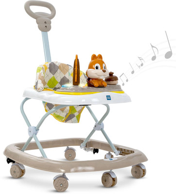 MeeMee Musical Activity Walker With Parent Rod(Beige)