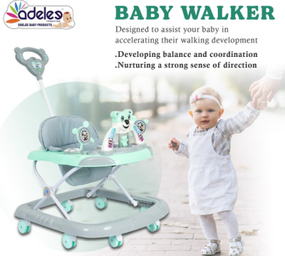 ODELEE Musical Activity Walker(Green, Grey)