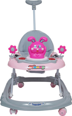Dash Star Musical Activity Walker With Parent Rod(Pink)