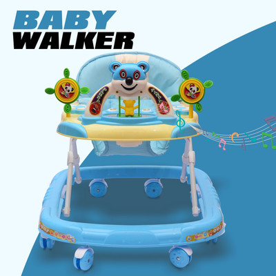 KIDBITKART Musical Activity Walker(Blue)
