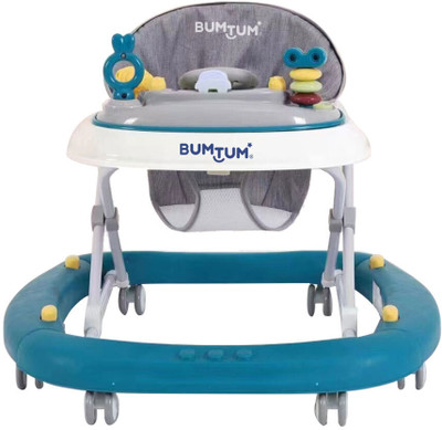 BUMTUM Musical Activity Walker With Parent Rod(Blue)