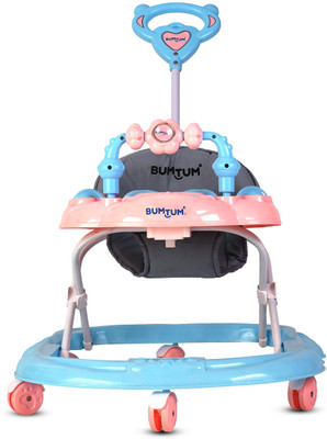 BUMTUM Musical Activity Walker With Parent Rod(Pink)