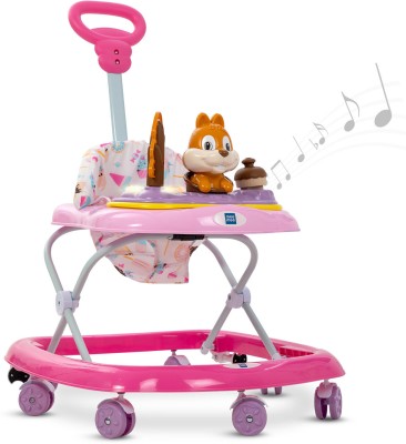 MeeMee Musical Activity Walker With Parent Rod(Pink)