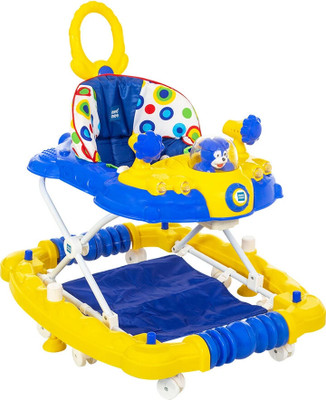 MeeMee Musical Activity Walker With Parent Rod(Blue)