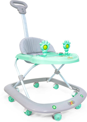 BeyBee Activity Walker With Parent Rod(Green, Silver)