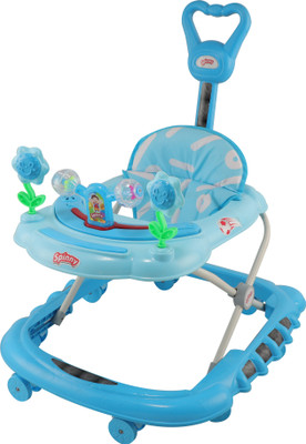 JoyRide Musical 2-in-1 Walker With Parent Rod(Blue, Blue)