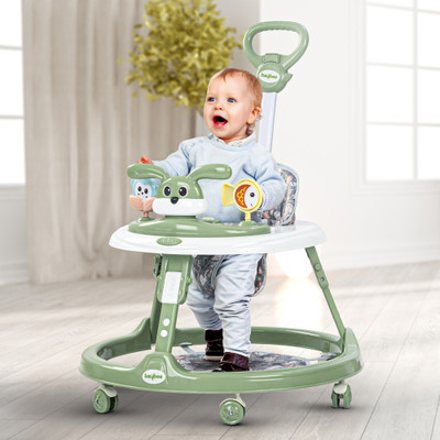 baybee Musical 3-in-1 Walker With Parent Rod(Green)