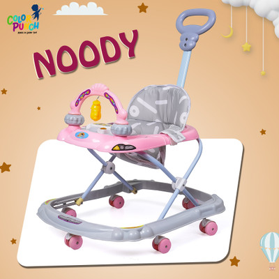 Colorpunch Musical 3-in-1 Walker With Parent Rod(Pink)
