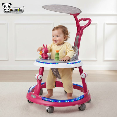 PANDA BABY PRODUCTS Musical Activity Walker With Parent Rod(Red)