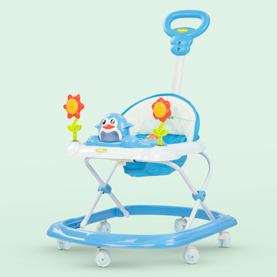 baybee Musical 2-in-1 Walker With Parent Rod(Blue)