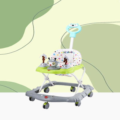 baby'pa Musical 3-in-1 Walker With Parent Rod(Multicolor)