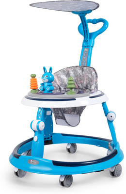 JoyRide Musical 3-in-1 Walker With Parent Rod(Blue)