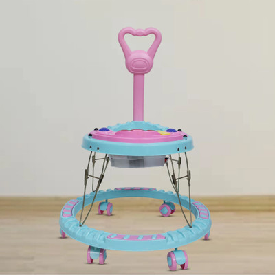 Santoz Musical Activity Walker With Parent Rod(Blue)