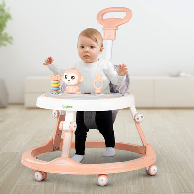 baybee Musical Activity Walker With Parent Rod(Pink)