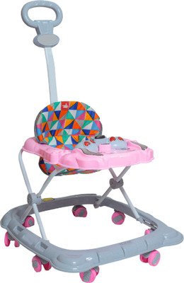 Maanit Musical Activity Walker With Parent Rod(Pink)