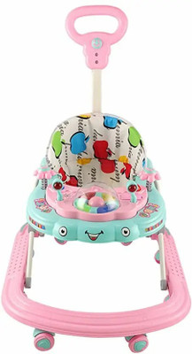JoyRide Musical Activity Walker With Parent Rod(Pink)