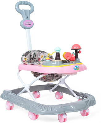 JoyRide Musical Activity Walker With Parent Rod(Pink)