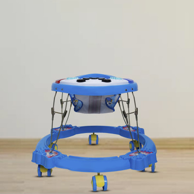 Santoz Musical Activity Walker With Parent Rod(Blue)