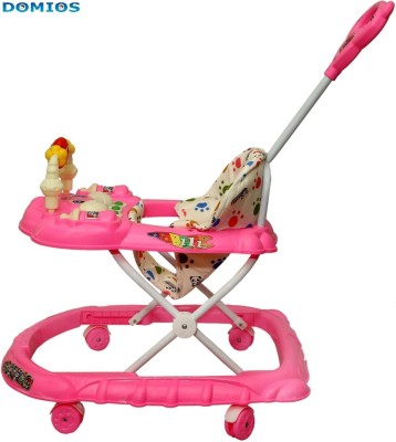 Domios Musical 3-in-1 Walker With Parent Rod(Pink)