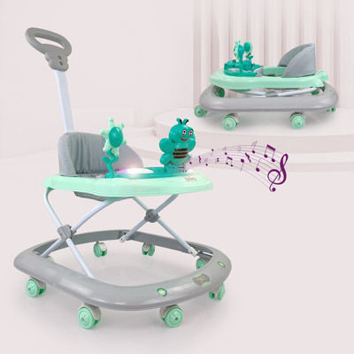 Dash Musical Activity Walker With Parent Rod(Green)