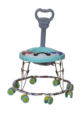 Evolife Musical 2-in-1 Walker With Parent Rod(Grey)