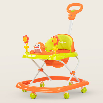 baybee Musical 2-in-1 Walker With Parent Rod(Orange)