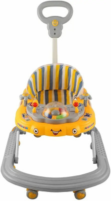 JoyRide Musical Activity Walker With Parent Rod(Yellow)