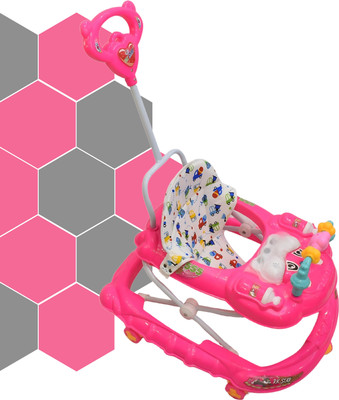rk star Musical Activity Walker With Parent Rod(Pink)
