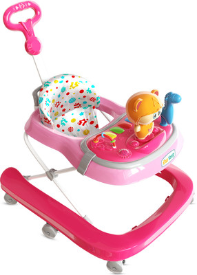 1st Step Musical Activity Walker With Parent Rod(Pink)