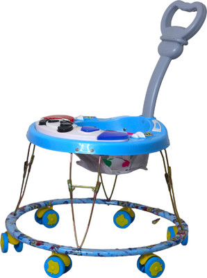 EVOHOUSE Musical Activity Walker With Parent Rod(Blue)