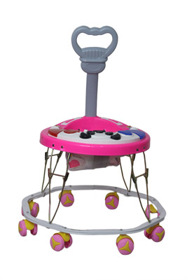 Evolife Musical 2-in-1 Walker With Parent Rod(Pink)