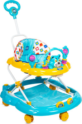 MeeMee Musical Activity Walker With Parent Rod(Blue)