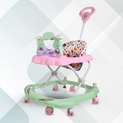 vyana sales Musical 3-in-1 Walker With Parent Rod(Pink)