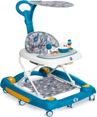 MeeMee Musical Activity Walker With Parent Rod(Blue)