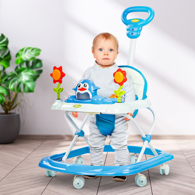 baybee Musical Activity Walker With Parent Rod(Yellow)