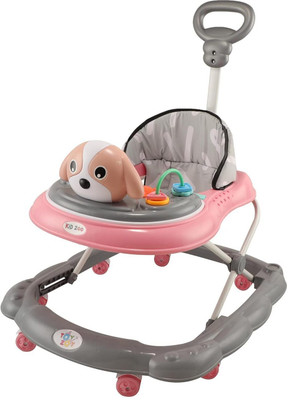 Toyzoy Musical Walker & Rocker With Parent Rod(Pink)