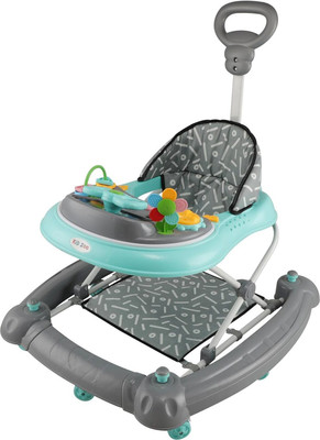 Toyzoy Musical Walker & Rocker With Parent Rod(Green)