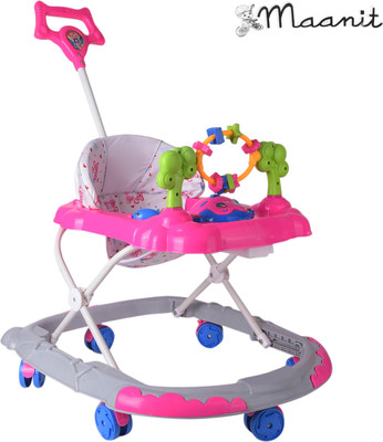 Maanit Musical 3-in-1 Walker With Parent Rod(Pink)