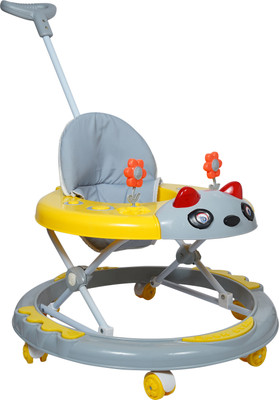 Dash Star Musical Activity Walker With Parent Rod(Yellow)