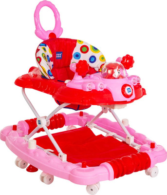 MeeMee Musical Activity Walker With Parent Rod(Pink)